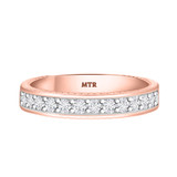 Photo of Kadia 1/2 ct tw. Lab Grown Diamond Ladies Wedding Band 14K Rose [BT1403RL]