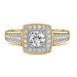 Photo of Kadia 2 1/4 ct tw. Lab Grown Diamond Round Solitaire Trio Set 10K Yellow Gold [BT1403YE-C000]