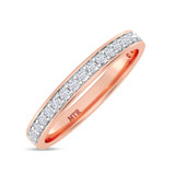 Photo of Gedel 2/3 ct tw. Lab Grown Ladies Diamond Band Set 14K Rose Gold [BT1415RL]