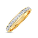Photo of Gedel 2/3 ct tw. Lab Grown Diamond Same Sex Ladies Band Set 10K Yellow Gold [BT1415YL]
