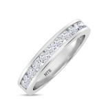 Photo of Lesha 1 1/4 ct tw. Lab Grown Diamond Same Sex Ladies Band Set 14K White Gold [BT1416WL]