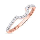 Photo of Soban 3/4 ct tw. Lab Grown Diamond Same Sex Ladies Band Set 10K Rose Gold [BT1417RL]