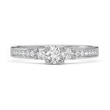 Photo of Marline 1 1/3 ct tw. Lab Grown Diamond Round Solitaire Trio Set 14K White Gold [BT1404WE-C000]