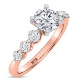 Photo of Oxley 2 5/8 ct tw. Lab Grown Diamond Round Solitaire Trio Set 10K Rose Gold [BT1405RE-L095]