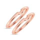 Photo of Amari Same Sex Ladies Band Set 14K Rose Gold [WL1419R]
