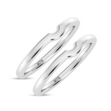 Photo of Amari Same Sex Ladies Band Set 10K White Gold [WL1419W]