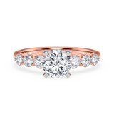 Photo of Oxley 2 5/8 ct tw. Lab Grown Diamond Round Solitaire Trio Set 14K Rose Gold [BT1405RE-L095]