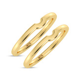 Photo of Amari Same Sex Ladies Band Set 14K Yellow Gold [WL1419Y]
