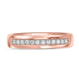 Photo of Harlowe 1/2 ct tw. Lab Grown Diamond Same Sex Mens Band Set 10K Rose Gold [BT1402RM]