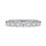 Photo of Oxley 1/2 ct tw. Lab Grown Diamond Ladies Band 10K White Gold [BT1405WL]