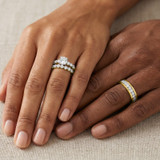 Photo of Oxley 2 5/8 ct tw. Lab Grown Diamond Round Solitaire Trio Set 14K Yellow Gold [BT1405Y-L095]