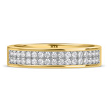 Photo of Marline 1 1/4 ct tw. Lab Grown Diamond Same Sex Mens Band Set 10K Yellow Gold [BT1404YM]