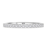 Photo of Prudence 1/4 ct tw. Lab Grown Diamond Ladies Wedding Band 14K White [BT1406WL]