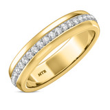 Photo of Kailani 1/2 ct tw. Lab Grown Diamonds Mens Band 14K Yellow Gold [BT1407YM]