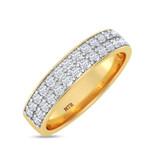 Photo of Gedel 2 1/2 ct tw. Lab Grown Diamond Same Sex Mens Band Set 10K Yellow Gold [BT1415YM]