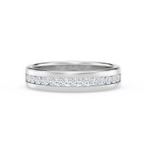 Photo of Lesha 1 1/5 ct tw. Lab Grown Diamond Same Sex Mens Band Set 14K White Gold [BT1416WM]