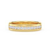 Photo of Lesha 1 1/5 ct tw. Lab Grown Diamond Same Sex Mens Band Set 14K Yellow Gold [BT1416YM]