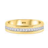 Photo of Soban 7/8 ct tw. Lab Grown Diamond Same Sex Mens Band Set 14K Yellow Gold [BT1417YM]