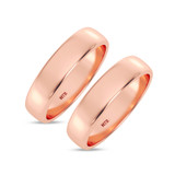 Photo of Amari Same Sex Mens Band Set 10K Rose Gold [WM1419R]