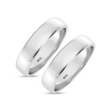 Photo of Amari Same Sex Mens Band Set 14K White Gold [WM1419W]