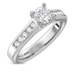 Photo of Samaria 2 1/10 ct tw. Lab Grown Diamond Round Solitaire Trio Set 10K White Gold [BT1409WE-L070]