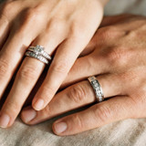 Photo of Samaria 2 1/10 ct tw. Lab Grown Diamond Round Solitaire Trio Set 14K White Gold [BT1409W-L070]