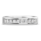Photo of Samaria 7/8 ct tw. Lab Grown Diamonds Mens Band 14K White Gold [BT1409WM]