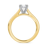 Photo of Samaria 1 ct tw. Lab Grown Diamond Round Solitaire Engagement Ring 10K Yellow Gold [BT1409YE-L070]