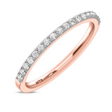 Photo of Keanu 1/4 ct tw. Lab Grown Diamond Ladies Band 14K Rose Gold [BT1410RL]