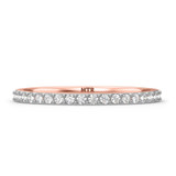Photo of Keanu 1/4 ct tw. Lab Grown Diamond Ladies Band 14K Rose Gold [BT1410RL]