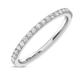 Photo of Keanu 1/4 ct tw. Lab Grown Diamond Ladies Wedding Band 10K White [BT1410WL]