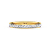 Photo of Gedel 3 ct tw. Lab Grown Diamond Round Solitaire Trio Set 10K Yellow Gold [BT1415YL]