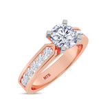 Photo of Lesha 1 1/2 ct tw. Lab Grown Diamond Round Solitaire Engagement Ring 10K Rose Gold [BT1416RE-L095]