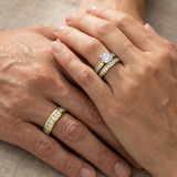 Photo of Lesha 2 3/4 ct tw. Lab Grown Diamond Round Solitaire Trio Set 10K Yellow Gold [BT1416Y-L095]
