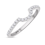 Photo of Soban 3/8 ct tw. Lab Grown Diamond Ladies Band 10K White Gold [BT1417WL]