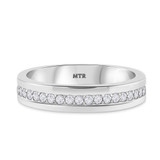 Photo of Soban 3/8 ct tw. Lab Grown Diamonds Mens Band 14K White Gold [BT1417WM]