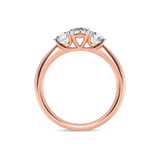 Photo of Amari 3/4 ct tw. Lab Grown Diamond Oval Solitaire Trio Set 14K Rose Gold [BT1419RE-C000]