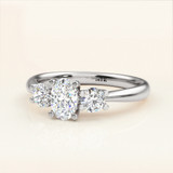 Photo of Amari 3/4 ct tw. Lab Grown Diamond Oval Solitaire Engagement Ring 14K White Gold [BT1419WE-C000]