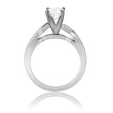 Photo of Astrella 1 ct tw. Lab Grown Diamond Round Solitaire Engagement Ring 10K White Gold [BT1701WE-L095]