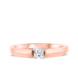Photo of Jandi 1/2 ct tw. Lab Grown Diamond Princess Solitaire Engagement Ring 10K Rose Gold [BT1702RE-K045]