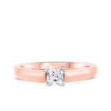 Photo of Jandi 1 ct tw. Lab Grown Diamond Princess Solitaire Engagement Ring 10K Rose Gold [BT1702RE-K095]