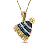 Photo of Frosty Hat 1/3 Carat T.W. Pendant 10K Yellow Gold [CP975Y]