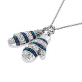 Photo of Frosty Mittens 1/4 CT. T.W. Pendant 14K White Gold [CP976W]