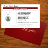 Flock 1/5 CT. T.W. Pendant 10K White Gold