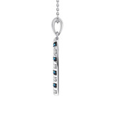 Photo of Candy Cane 1/6 Carat T.W. Pendant 14K White Gold [CP977W]