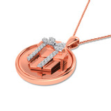 Photo of Glee 1/10 Carat T.W. Pendant 14K Rose Gold [CP984R]