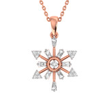 Photo of Nip 1/8 CT. T.W. Pendant 14K Rose Gold [CP979R]