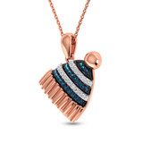 Photo of Frosty Hat 1/3 Carat T.W. Pendant 10K Rose Gold [CP975R]