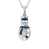 Photo of Jolle 1/7 CT. T.W. Pendant 10K White Gold [CP978W]