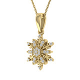 Photo of Iclyn 1/10 CT. T.W. Pendant 14K Yellow Gold [CP980Y]